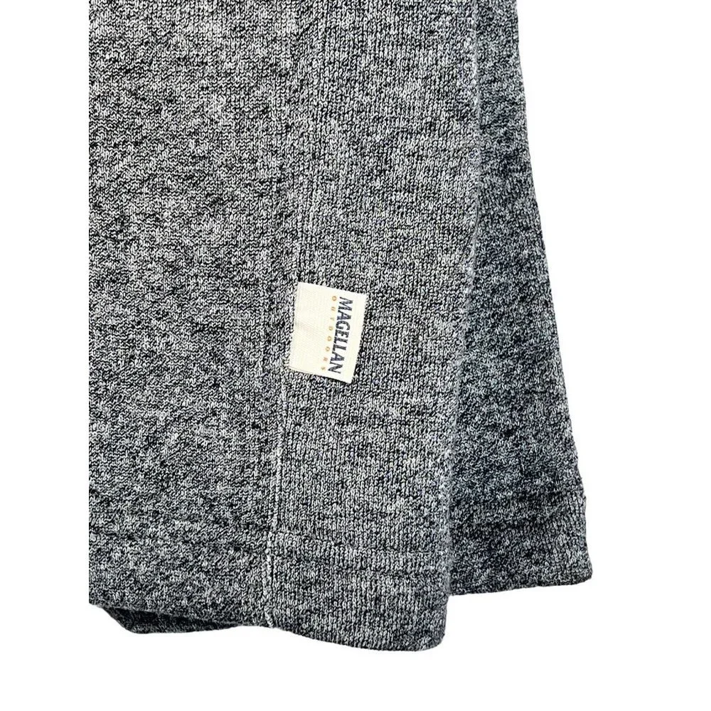MAGELLAN Sz XL Mens Outdoor Gray Quarter Zip Pullover Classic Fit Stretch - Picture 3 of 11